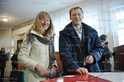 Sopot. Wybory prezydenta Sopotu II tura. Nz. W Szkole...