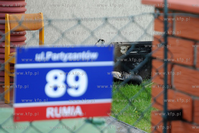 W Domu Opieki w Rumi doszlo do pozaru w pomieszczeniu...