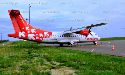 Plyta postojowa Portu Lotniczego im Lecha Walesy Gdansk...