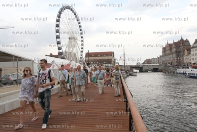 Oficjalne otwarcie nbrzezy Wyspy Spichrzow. 25.07.2014...