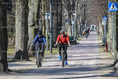 Sopot. Wiosenna pogoda spowodowała zwiększony ruch...