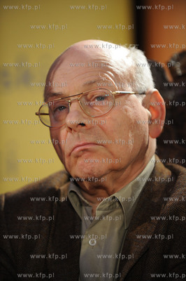 Gdansk, Dwor Artusa. "Debata o wolnosci tworzenia."odbywajaca...