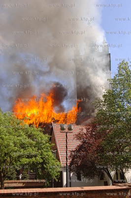 Pozar kosciola sw Katarzyny w Gdansku. 22.05.2006 Fot....