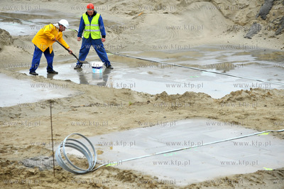 Gdansk. Rebiechowo. Uroczystosc wmurowania kamienia...