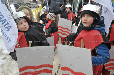 Orszak Trzech Kroli z okazji ich swieta. Pochod Trzech...