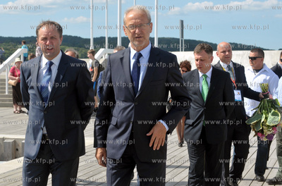 Wizyta prezydenta Bronislawa Komorowskiego wraz zona...