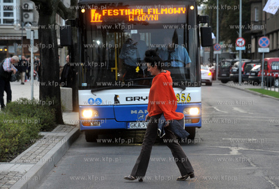 Festiwal Filmowy w Gdyni tuz przed oficjalnym otwarciem....