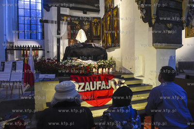 Gdańsk. Bazylika Mariacka. Liturgia Męki Pańskiej,...
