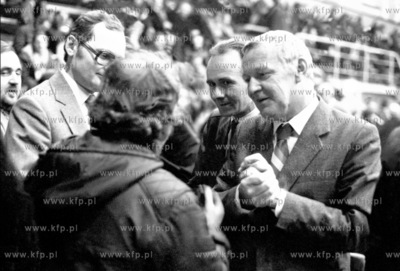 Mieczyslaw Rakowski - spotkanie przed konferencja partyjna...