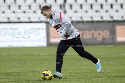 Gdansk. Stadion przy ul. Traugutta. Trening reprezentacji...