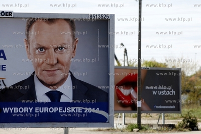 Billboard wyborczy Patformy Obywatelskiej przy ul....