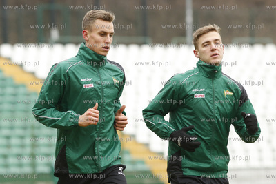 Gdańsk. Stadion przy ul. Traugutta. Trening drużyny...
