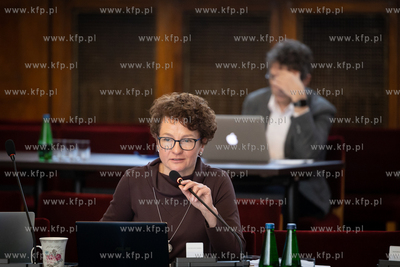Sesja Rady Miasta Sopotu. Nz. Magdalena Czarzyńska...