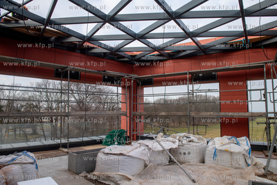 Westerplatte. Budowa biura obsługi ruchu turystycznego...