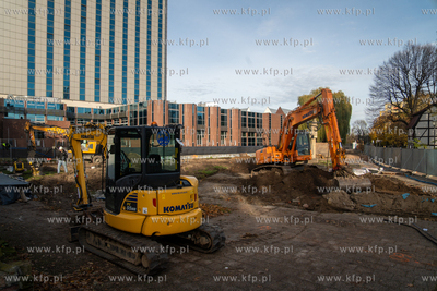 Przy ul. Wodopój w Gdańsku trwają prace przygotowawcze...