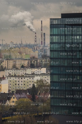 Gdańsk, Przymorze - panorama. Widok z budynku Olivia...