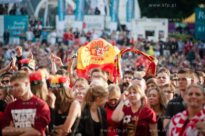 Gdansk. Fanzone - Strefa Kibica. Relacja meczu Mistrzostw...