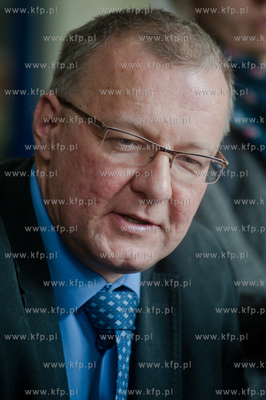 Gdansk. Urzad Marszalkowski. Konferencja prasowa poswiecona...