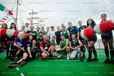 Gdynia. Skwer Kosciuszki. Wielki Mecz Koszykowki pomiedzy...