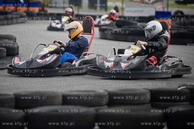 Gdansk. Stadion PGE Arena. Tor gokartowy PitStop. Pierwsze...