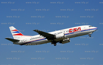 Gdansk, Rebiechowo. Nz. Boeing 737-436  CSA
REG.OK-WGY

26.04.2007

fot....