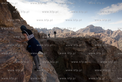 Petra. Jordania NZ ruiny miasta Nabatejczykow, znajdujace...