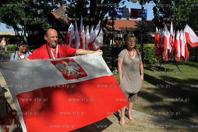 Sopot. Odsloniecie tablicy pamiatkowej honorujacej...