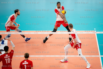 Turniej towarzyski siatkówki w Ergo Arenie. Mecz Polska...