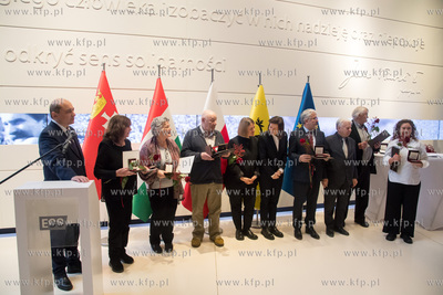 Gdańsk, Europejskie Centrum Solidarności ECS. Wręczenie...