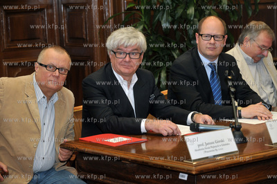 Gdansk - Nowy Ratusz . Konferencja prasowa poswiecona...