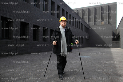Rezyser Andrzej Wajda w Teatrze Szekspirowski w Gdansku....