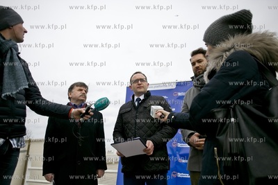 Sopot. Molo. Konferencja prasowa sopockiej
Platformy...