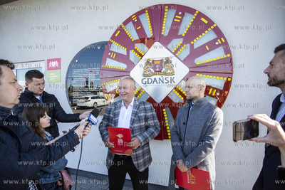 Konferencja prasowa po kontroli inwestycji tunelu pod...