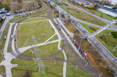 Pętla tramwajowa Zaspa. 07.11.2024 fot. Paweł Marcinko...