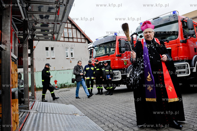 Gdansk. Komenda Wojewodzkiej PSP w Gdansku. Przekazanie...
