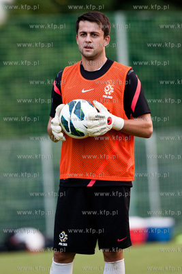 Gdansk. Pierwszy trening Reprezentacji Polski w pilce...