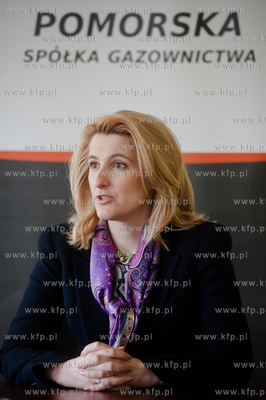 Gdansk. Siedziba Pomorskiej Spolki Gazownictwa. Briefing...