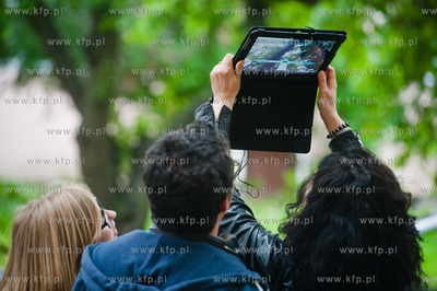 Gdansk. Placyk przy ul. Stajennej. Otwarcie wystawy...