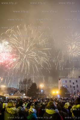 Gdańsk. Zabawa sylwestrowa na Targu Węglowym.  31.12.2016...