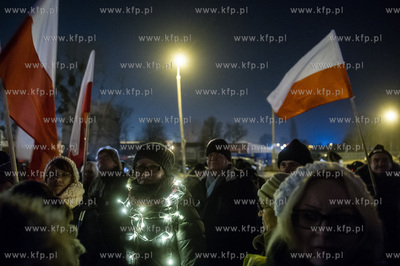 Gdańsk. Pikieta zorganizowana przez Komitet Obrony...