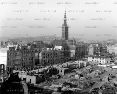 Gdansk - okolice ul. Chlebnickiej i Mariackiej. 1956...