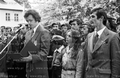 Otwarcie Muzeum Hymnu Narodowego w Bedominie na Kaszubach.
17.07.1978
1lipiec78_z.kosycarz_p
Fot....
