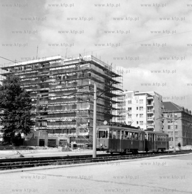Tramwaj na al. Leningradzkiej pozniejszym Podwalu Przedmiejskim....