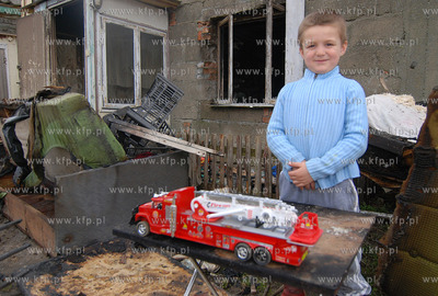 5-letni Sebastian Miszkowski ze wsi Barlomino w gminie...