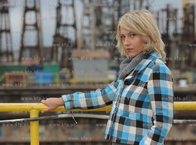 Sesja zdjeciowa aktorki Magdy Waligorskiej na terenie...