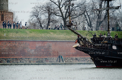 Gdansk. Nowy Port. Bitwa morska na Martwej Wisle na...