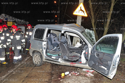 Sopot. Ulica Malczewskiego.  Wypadek samochodowy. Okolo...