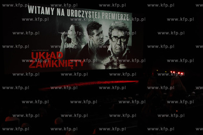 Warszawa, Zlote Tarasy. Premiera filmu Uklad Zamkniety...