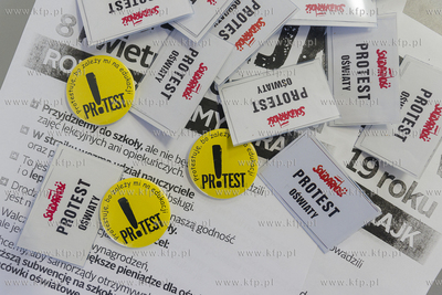 Komitet strajkowy w Zeszpole Szkół nr 1 w Pelplinie...