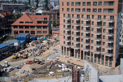 Gdańsk, Młode Miasto, plac budowy tuż obok Europejskiego...